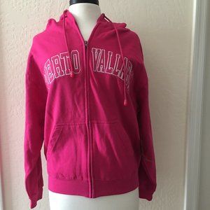 Caribbean Side Fuchsia 'Puerto Vallarta' Sweatshirt, Size M